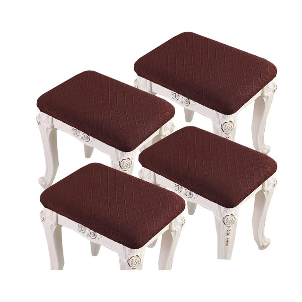 LScience Stool Covers Rectangle,4 Pack Stretch Rectangle Bar Stool